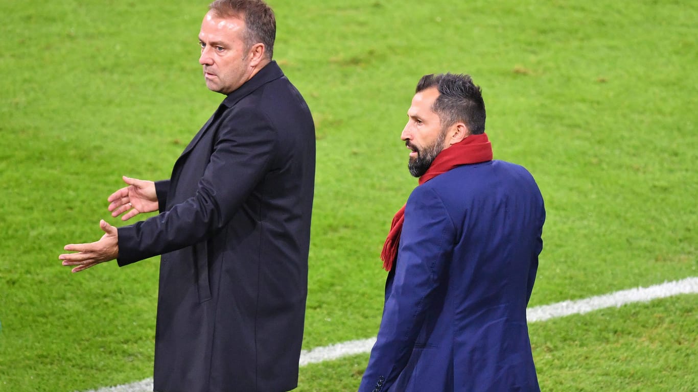 Unstimmigkeiten: Bayern-Trainer Flick (l.) und Sportvorstand Salihamidzic.