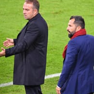Unstimmigkeiten: Bayern-Trainer Flick (l.) und Sportvorstand Salihamidzic.
