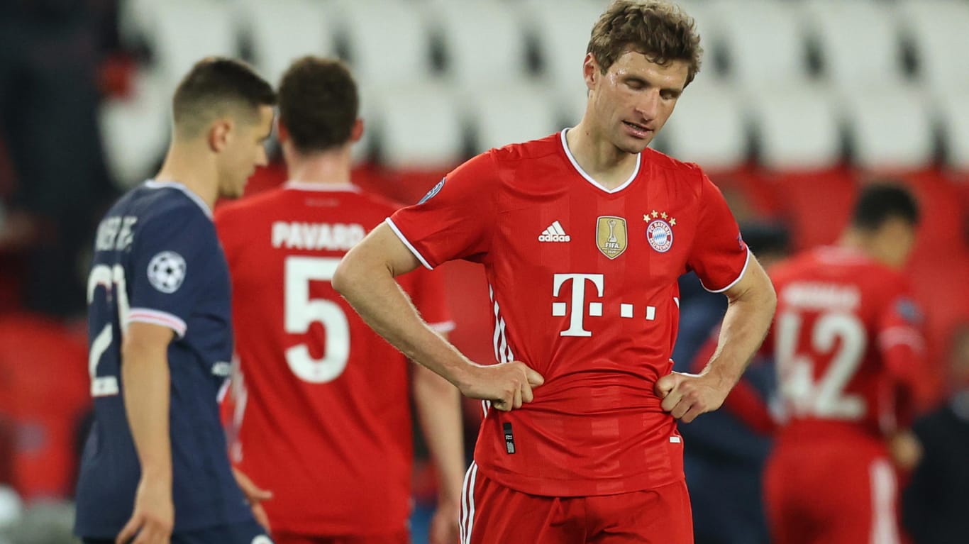 Enttäuscht: Bayern-Star Thomas Müller nach der Partie.