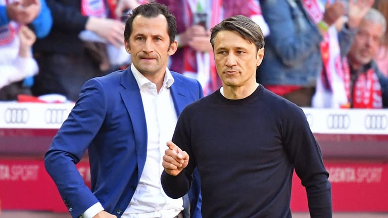 Hasan Salihamidzic (l.) und Niko Kovac: Das Duo arbeitete von Sommer 2018 bis Herbst 2019 zusammen in München.