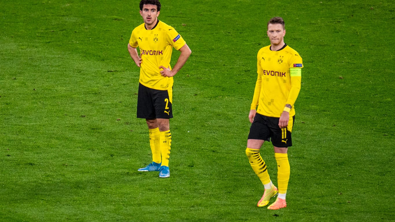 Enttäuscht: Dortmunds Morey (l.) und Reus im Spiel gegen Manchester City.