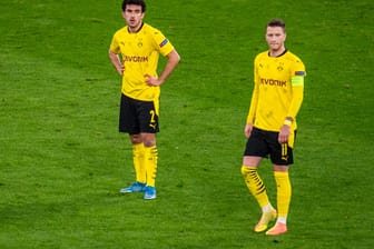 Enttäuscht: Dortmunds Morey (l.) und Reus im Spiel gegen Manchester City.