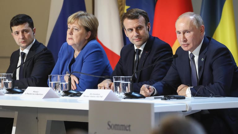 Im Normandie-Format verhandeln Russland, Deutschland, Frankreich und die Ukraine über Fragen in dem Konflikt.