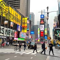 Vergleichsweise leerer Times Square: Die New Yorker sind pandemiemüde.