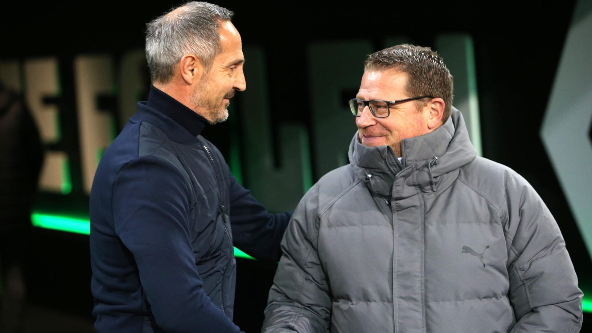 Adi Hütter und Max Eberl: beide arbeiten ab Sommer zusammen in Gladbach. Adi Hütter und Max Eberl: beide arbeiten ab Sommer zusammen in Gladbach.