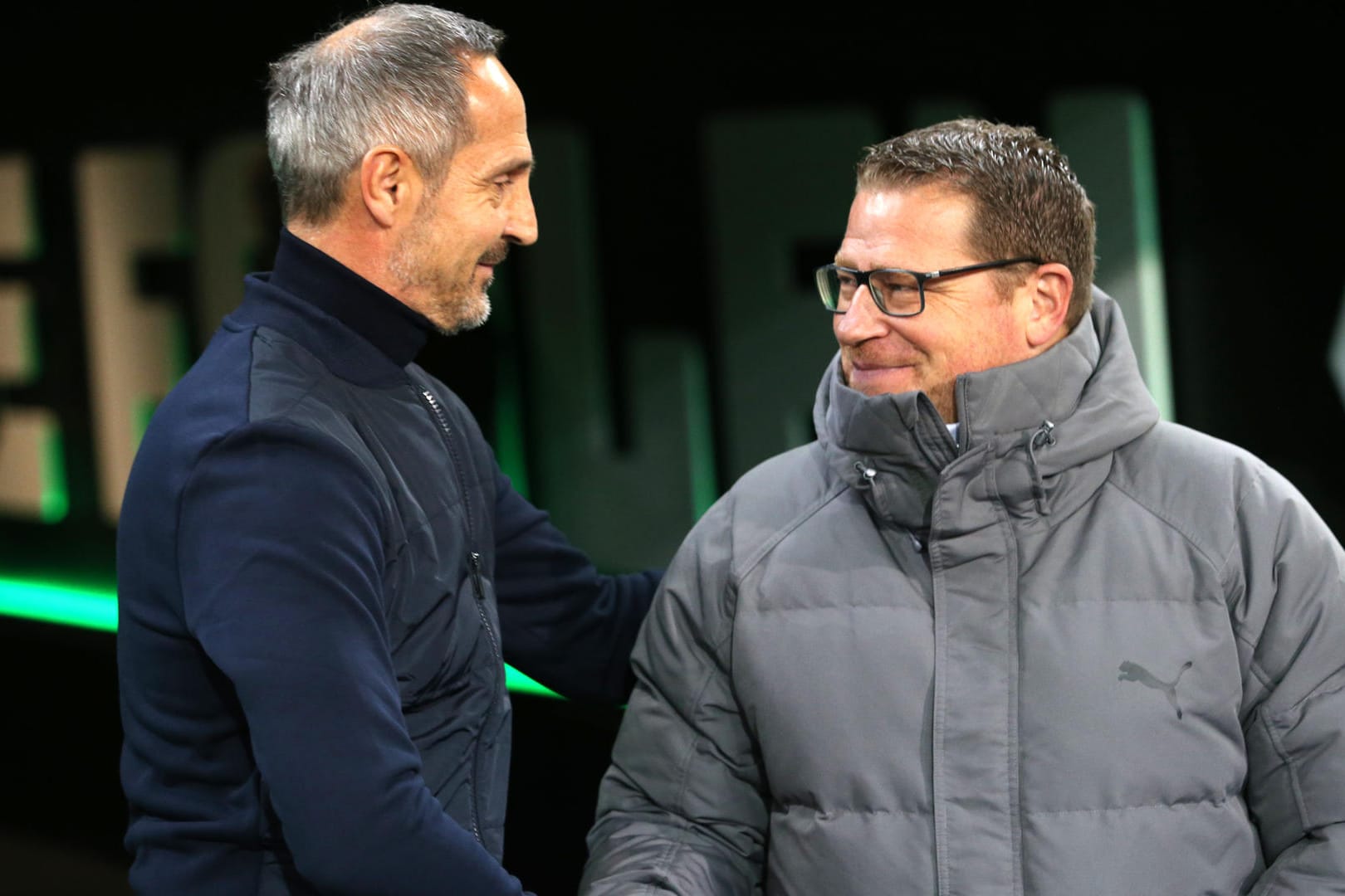 Adi Hütter und Max Eberl: beide arbeiten ab Sommer zusammen in Gladbach.