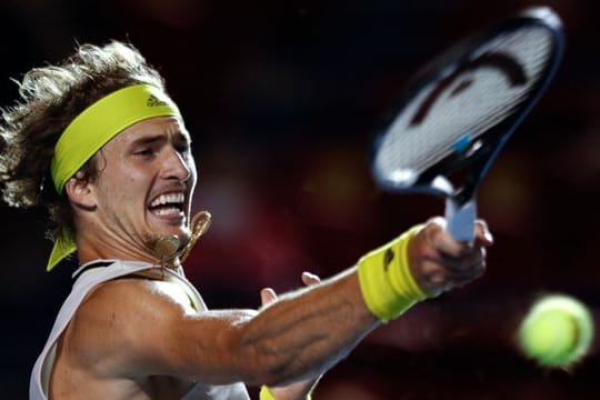 Aus im Achatelfinale von Monte Carlo: Alexander Zverev in Aktion.