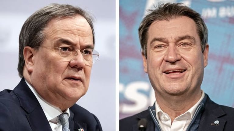Armin Laschet und Markus Söder - beide möchten für die Union ins Rennen ums Kanzleramt gehen.