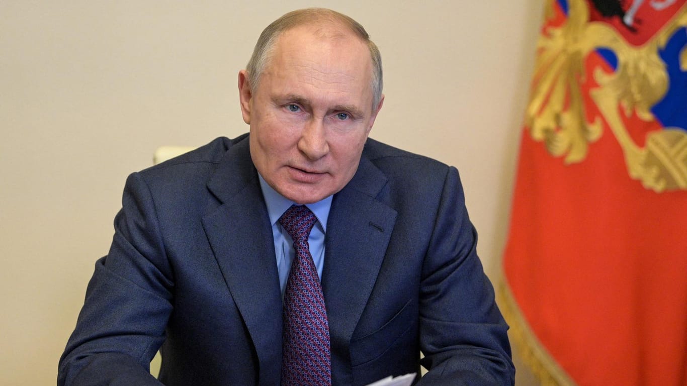 Der russische Präsident Wladimir Putin: Ausbau Er sei zum Ausbau der Gespräche bereit, wenn US-Präsident Biden ebenso dazu bereit sei.