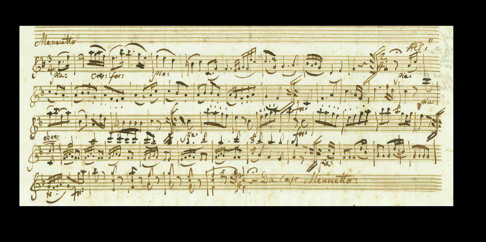 Ein Manuskript des Komponisten Wolfgang Amadeus Mozart: Das Schriftstück ist versteigert worden.