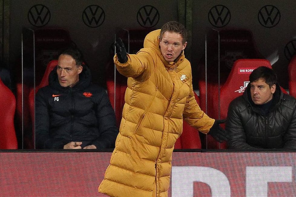 Julian Nagelsmann: Der Trainer ist verärgert über das aberkannte Tor gegen die TSG Hoffenheim.