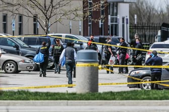 Tatort in Indianapolis: Acht Menschen sind dort am Donnerstag bei einer Schießerei getötet worden.