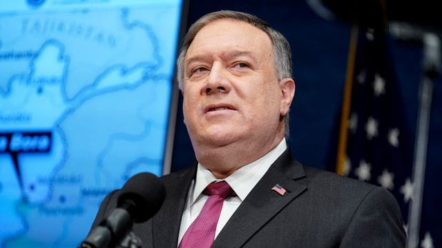 Mike Pompeo war von 2018 bis vergangenen Januar Außenminister des damaligen US-Präsidenten Donald Trump. Mike Pompeo war von 2018 bis vergangenen Januar Außenminister des damaligen US-Präsidenten Donald Trump.