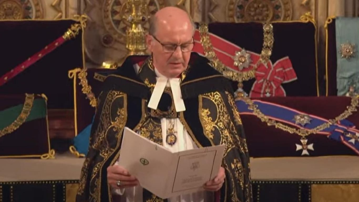 David Connor, der Dekan von Windsor, gedenkt dem verstorbenen Herzog.