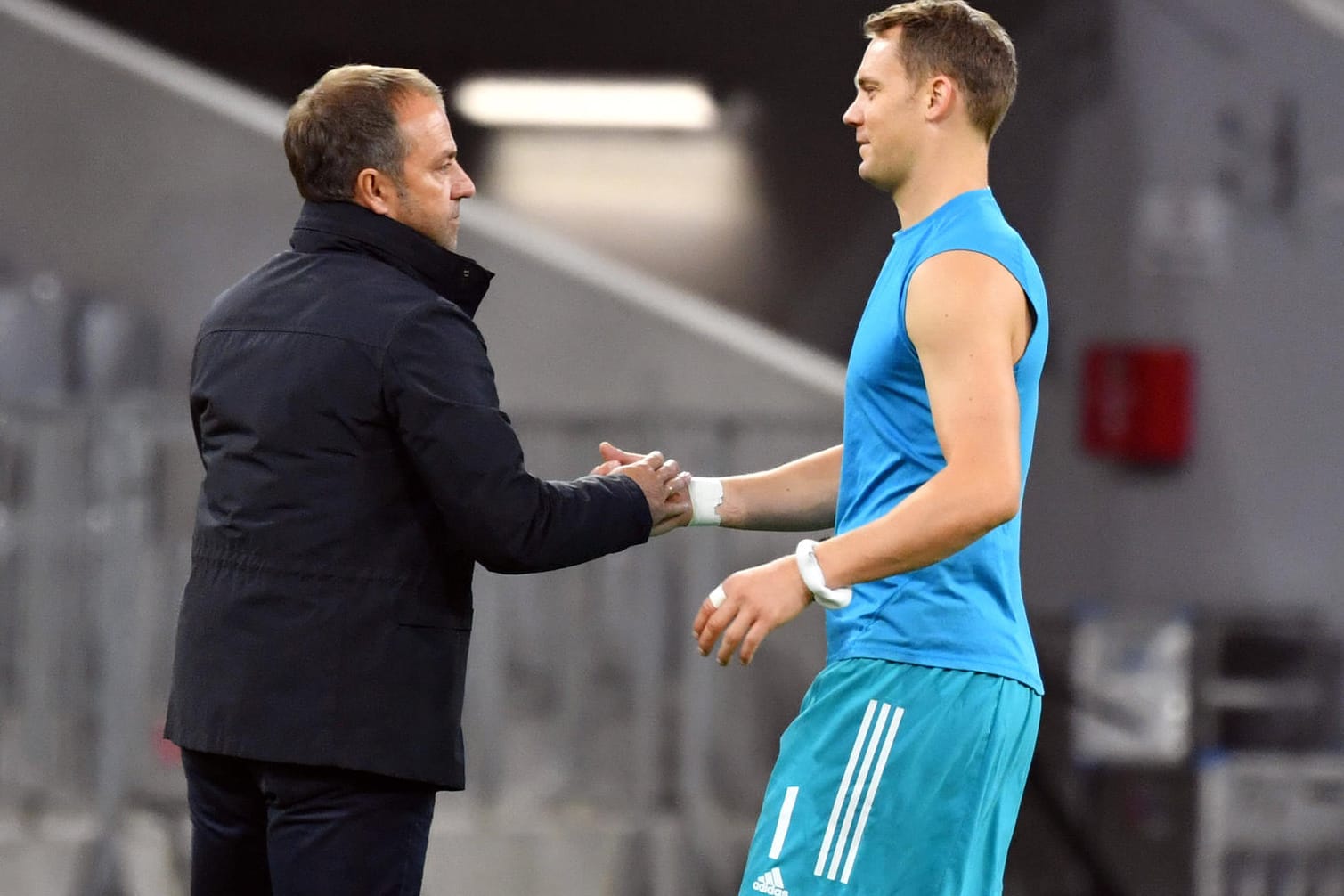 Langjährige Weggefährten: Trainer Hansi Flick (l.) und Torwart Manuel Neuer.