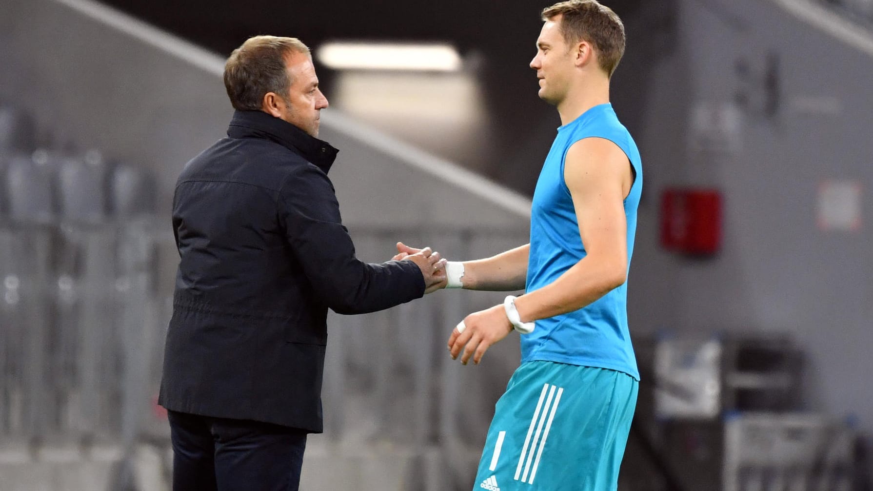 Langjährige Weggefährten: Trainer Hansi Flick (l.) und Torwart Manuel Neuer.