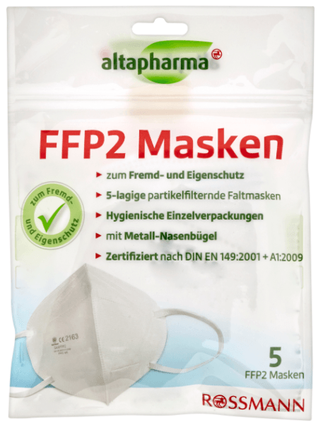 Betroffenes Produkt: Rossmann ruft vorsorglich FFP2-Masken zurück.