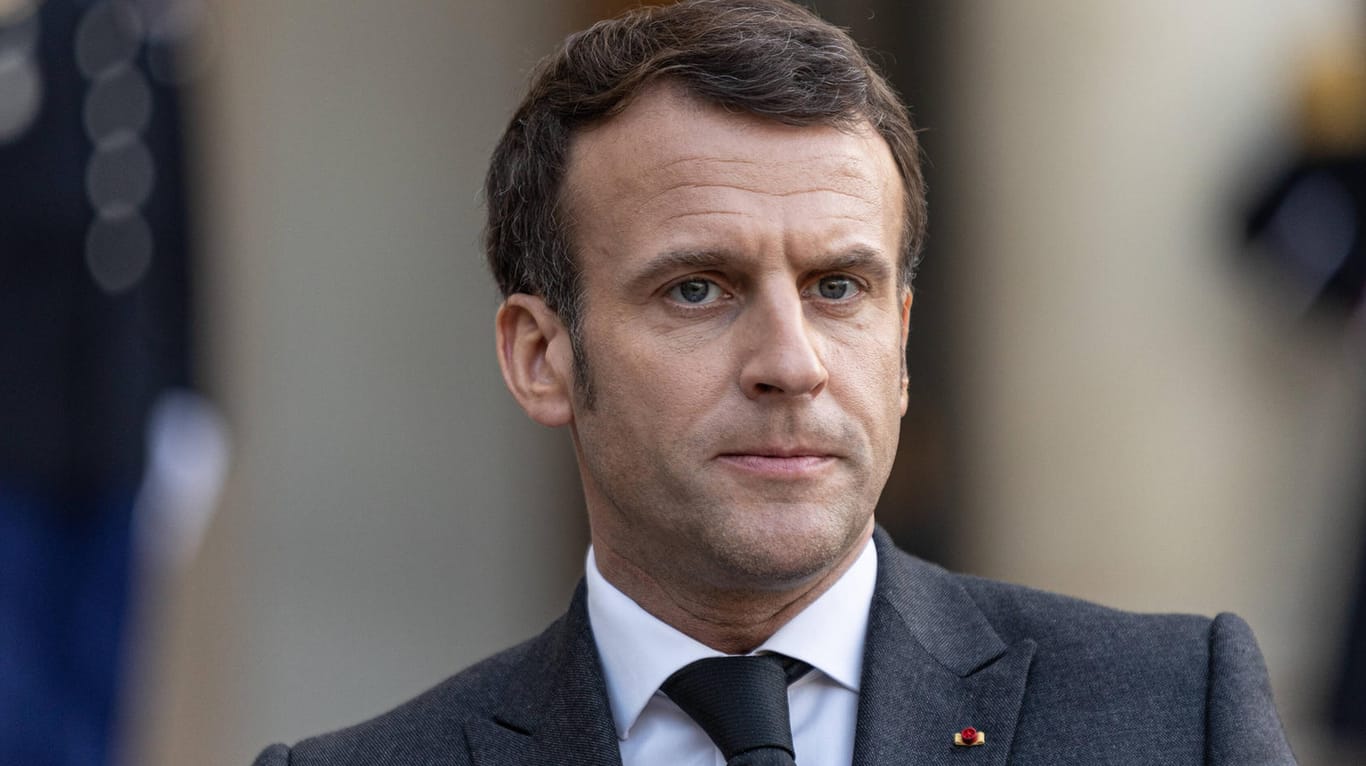 Unterstützung für die Fußballverbände: Frankreichs Präsident Macron.