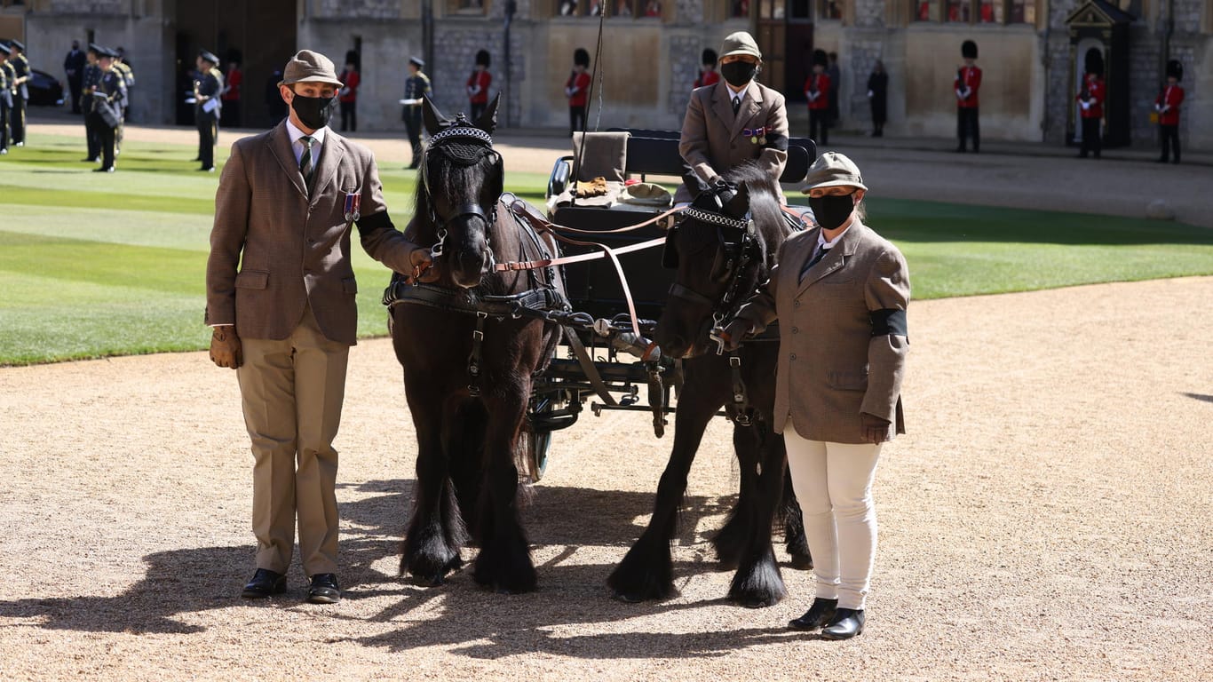 Kutsche und Ponys von Prinz Philip: Hier zu sehen bei seiner Beerdigung am 17. April 2021.
