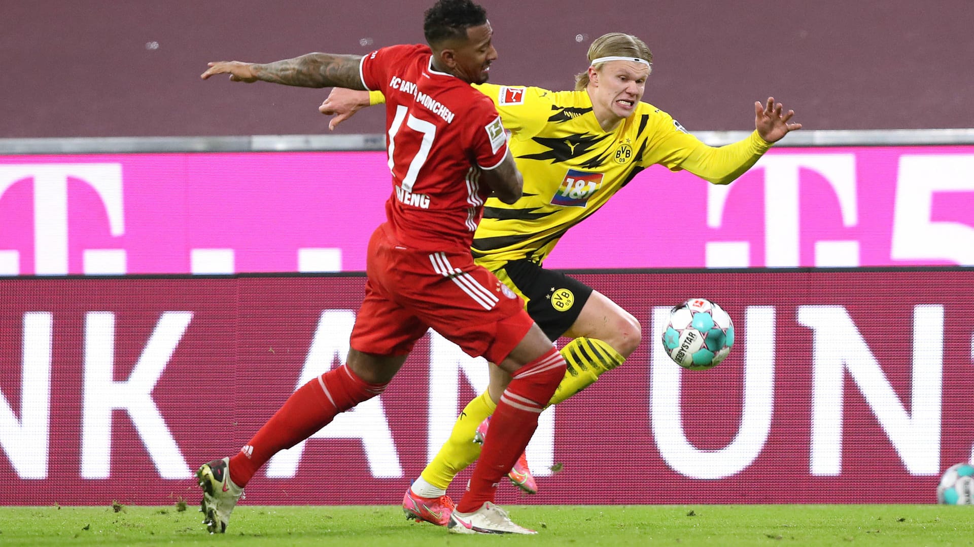 Jerome Boateng und Erling Haaland: Beide sind mit ihren Teams aus der Champions League ausgeschieden – eigentlich.