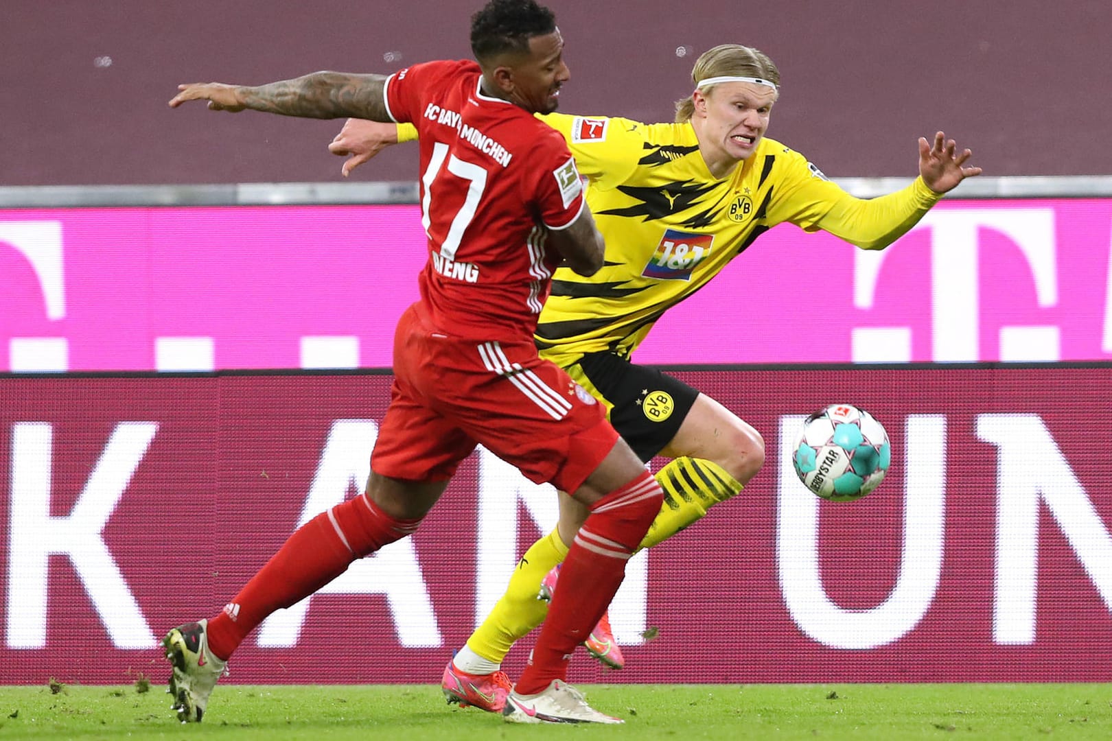 Jerome Boateng und Erling Haaland: Beide sind mit ihren Teams aus der Champions League ausgeschieden – eigentlich.