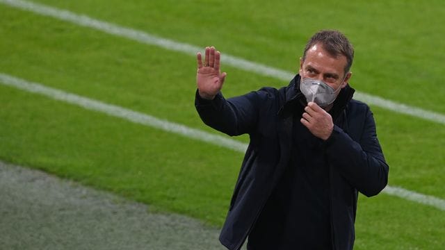 Bayerns Trainer Hansi Flick steht mit seinem Club vor dem Gewinn der deutschen Meisterschaft.