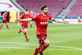 Jonas Hector jubelt: Dem 1. FC Köln gelang ein wichtiger Sieg.