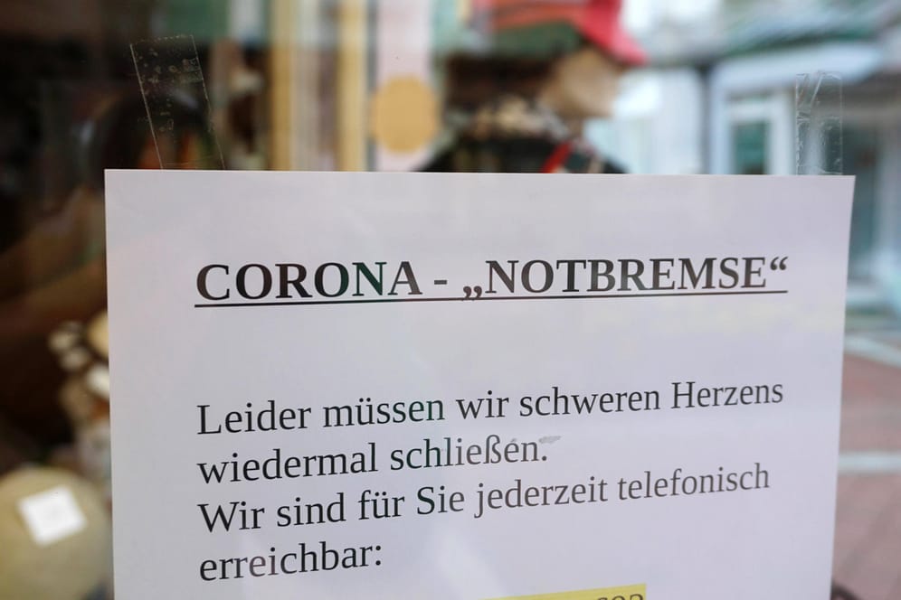 Einzelhändler müssen schliessen wegen der Corona-Virus-Pandemie (Symbolbild): Die bundesweite Notbremse soll kommen.