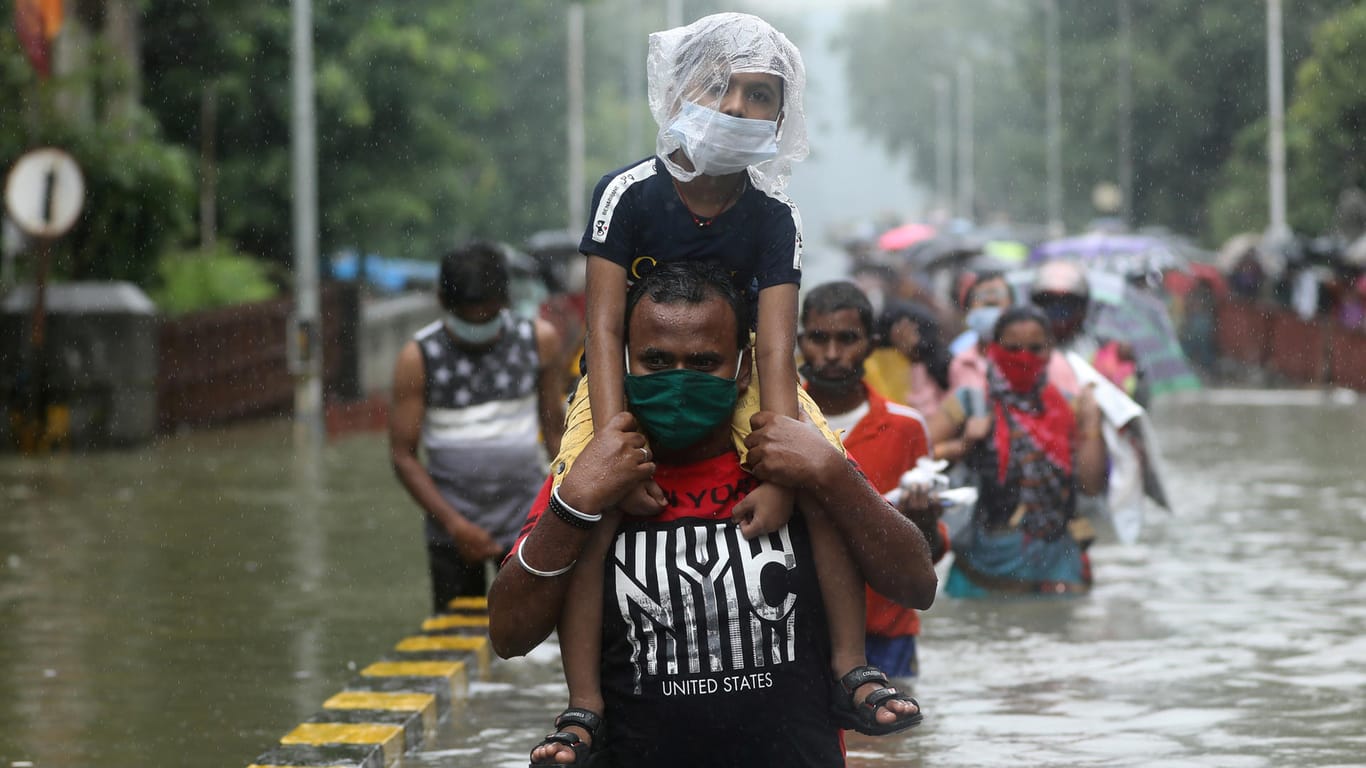 Überschwemmung in Mumbai: Fluten und Dürren könnten in Indien und Nachbarländern häufiger auftreten (Archivbild).