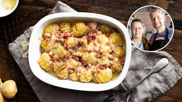 Hasselback-Kartoffeln: Sie sind in 75 Minuten zubereitet.