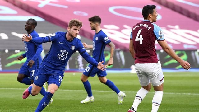 Brachte Chelsea bei West Ham United auf die Siegerstraße: Timo Werner.