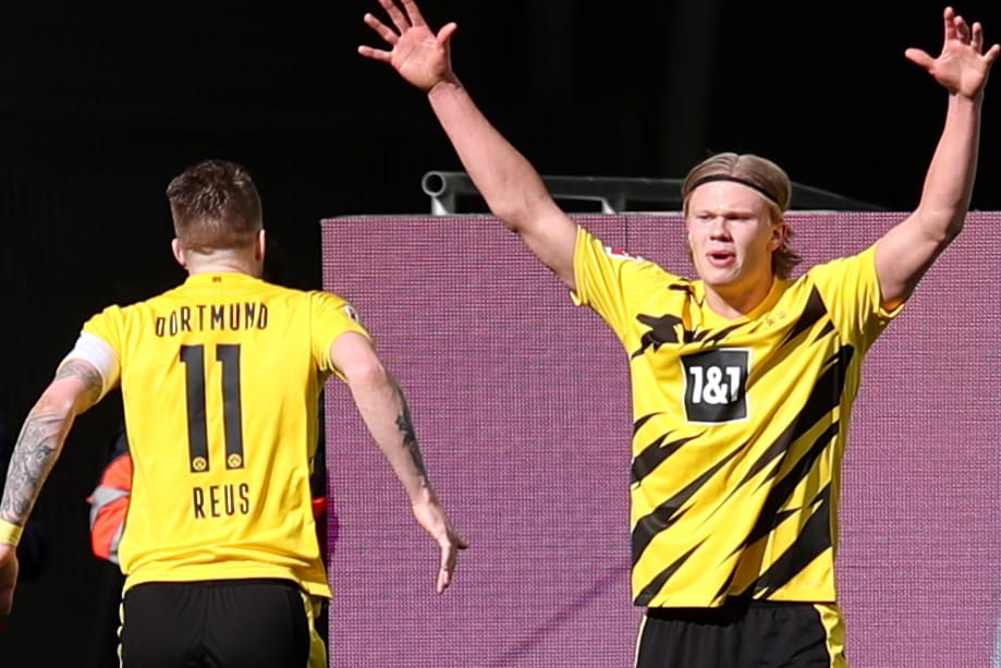 Erling Haaland: Der BVB-Stürmer erzielte in Wolfsburg einen Doppelpack.