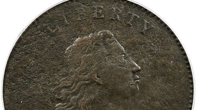 Die Kupfermünze, ein Prototyp des späteren Silberdollars, war eine der ersten Herstellungen in der damals neuen Prägestätte in Philadelphia. Die Kupfermünze, ein Prototyp des späteren Silberdollars, war eine der ersten Herstellungen in der damals neuen Prägestätte in Philadelphia.
