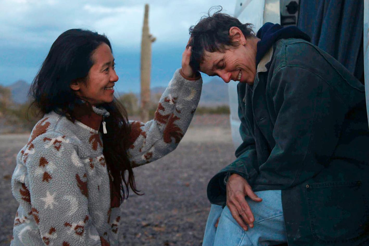 Regisseurin Chloé Zhao und Hauptdarstellerin Frances McDormand: "Nomadland" wurde als bester Film ausgezeichnet.