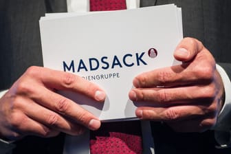 Moderationskarten mit dem Logo der Mediengruppe Madsack: Ein Hackerangriff hat das Verlagshaus schwer getroffen.
