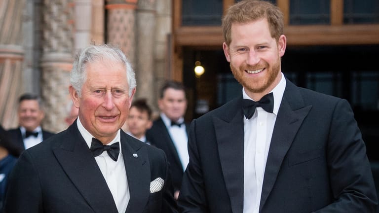 Prinz Charles mit Prinz Harry: Das Verhältnis zwischen Vater und Sohn ist aktuell angespannt.