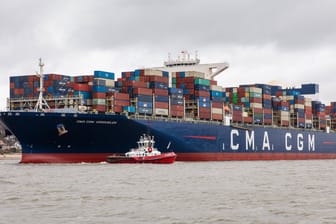 Containerschiff im Hamburger Hafen (Symbolbild): Die deutsche Wirtschaft zieht wieder an.