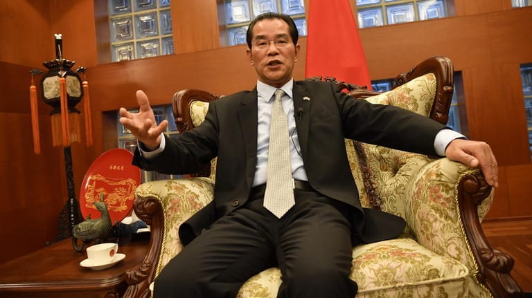 Chinas Botschafter in Stockholm im November 2019: Er befeuerte die Eskalation im schwedisch-chinesischen Verhältnis.