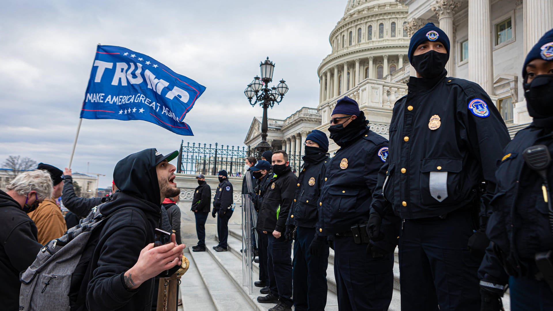 Washington, D.C.: Im Januar hetzte Donald Trump seine Anhänger zum Sturm des US-Kapitols auf.