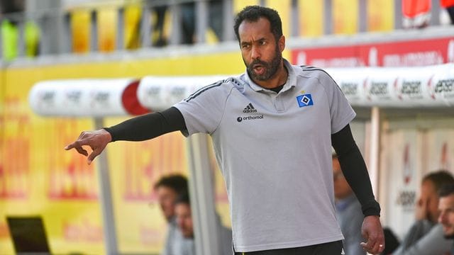 Daniel Thioune gibt sich im Aufstiegsrennen mit dem HSV kämpferisch. Daniel Thioune gibt sich im Aufstiegsrennen mit dem HSV kämpferisch.
