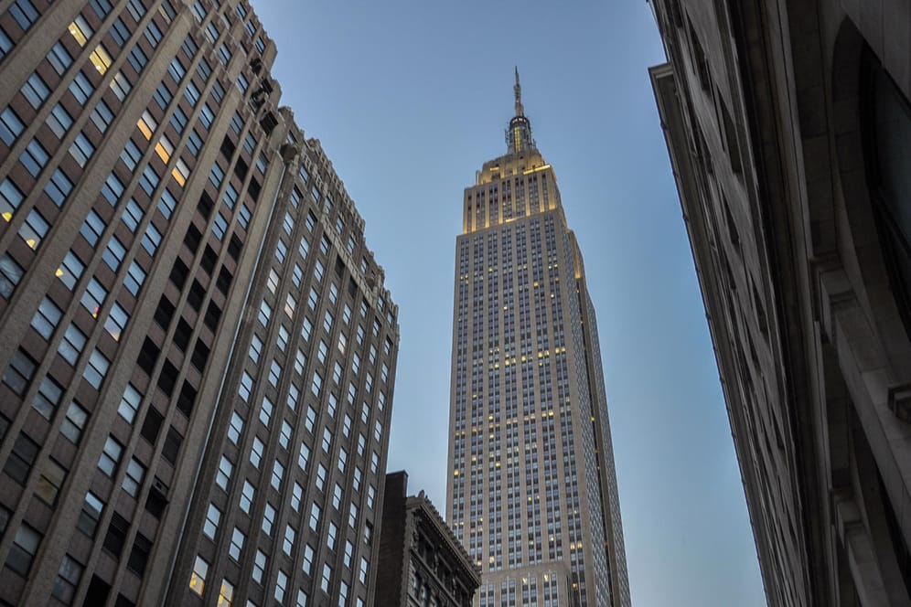 Empire State Building: Gebaut wurde der schlichte Art-déco-Turm in rasantem Tempo.