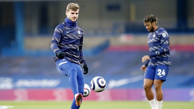 Steht gegen Real Madrid in der Startelf des FC Chelsea: Timo Werner (l).