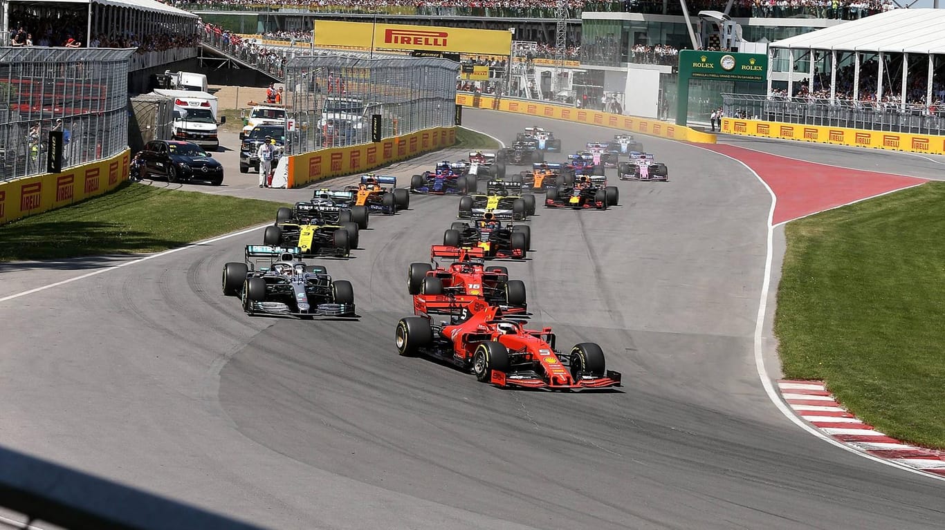Startszene beim Großen Preis von Kanada 2019: Das Rennen wird im zweiten Jahr in Folge nicht stattfinden.