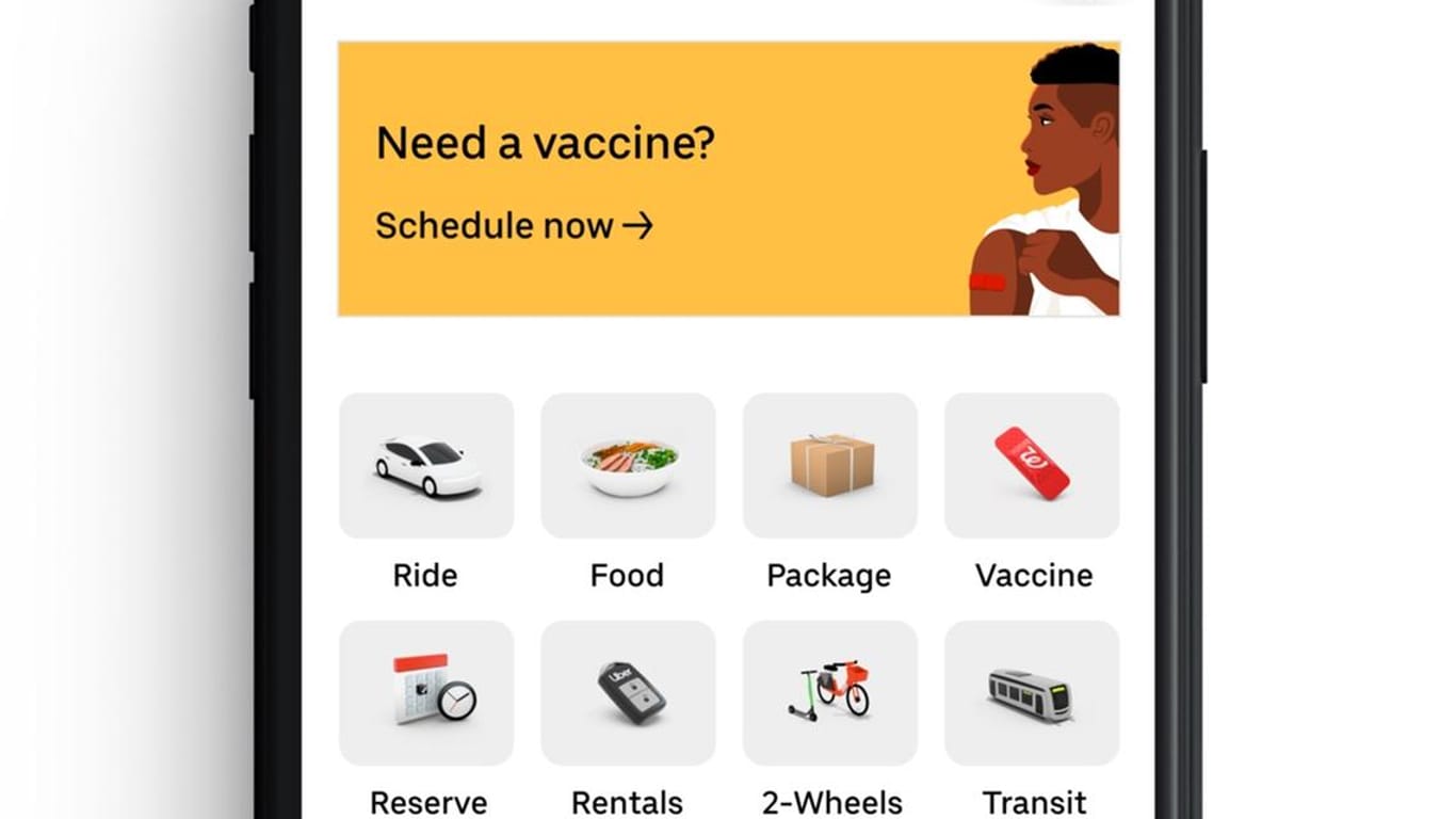 Impftermin via Uber-App: In den USA klappt das schon bald. Andere Länder könnten folgen