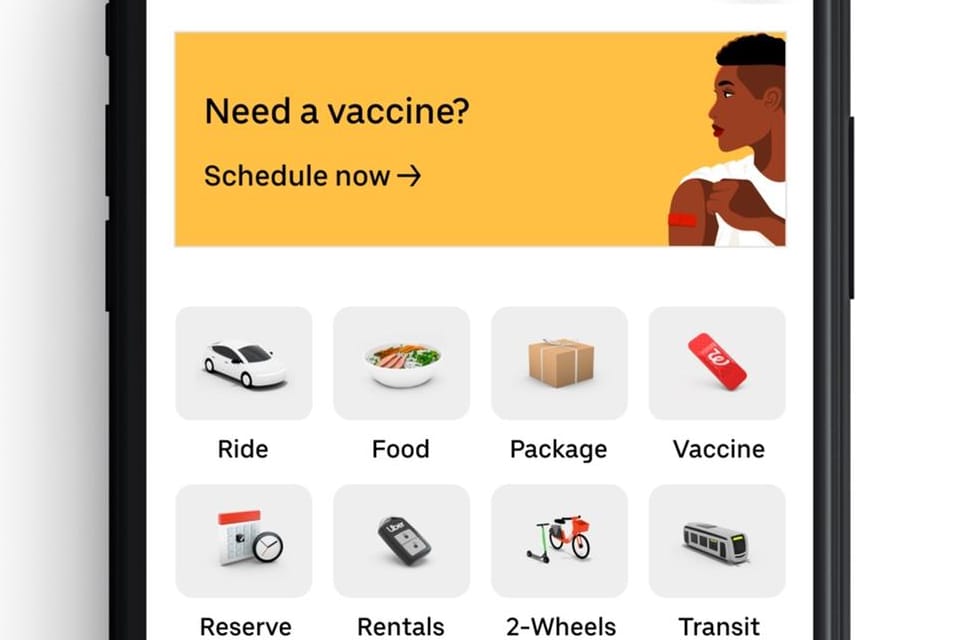 Impftermin via Uber-App: In den USA klappt das schon bald. Andere Länder könnten folgen