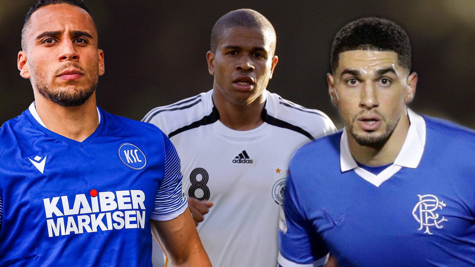 Änis Ben-Hatira, Chinedu Ede, Leon Balogun (v.l.): Die drei Ex-Bundesliga-Profis sprechen bei t-online über rassistische Attacken im deutschen Fußball.