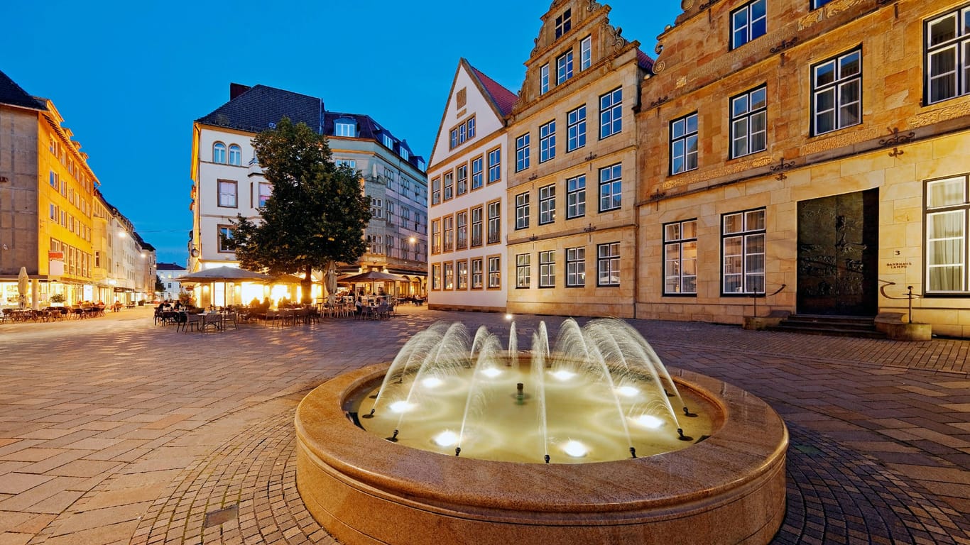 Der alte Markt in Bielefeld (Archivbild): Die Innenstadt soll zukunftsfähig gestaltet werden.