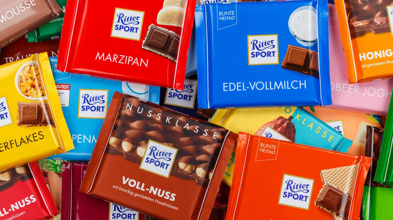 Schokoladen-Tafeln von Ritter Sport (Symbolbild): Das Unternehmen hat jahrelang versucht, Bio-Produkte dauerhaft am Markt zu etablieren – ist aber gescheitert.