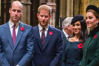 Prinz William, Prinz Harry, Herzogin Meghan und Herzogin Kate: Das Verhältnis der Paare soll angespannt sein.