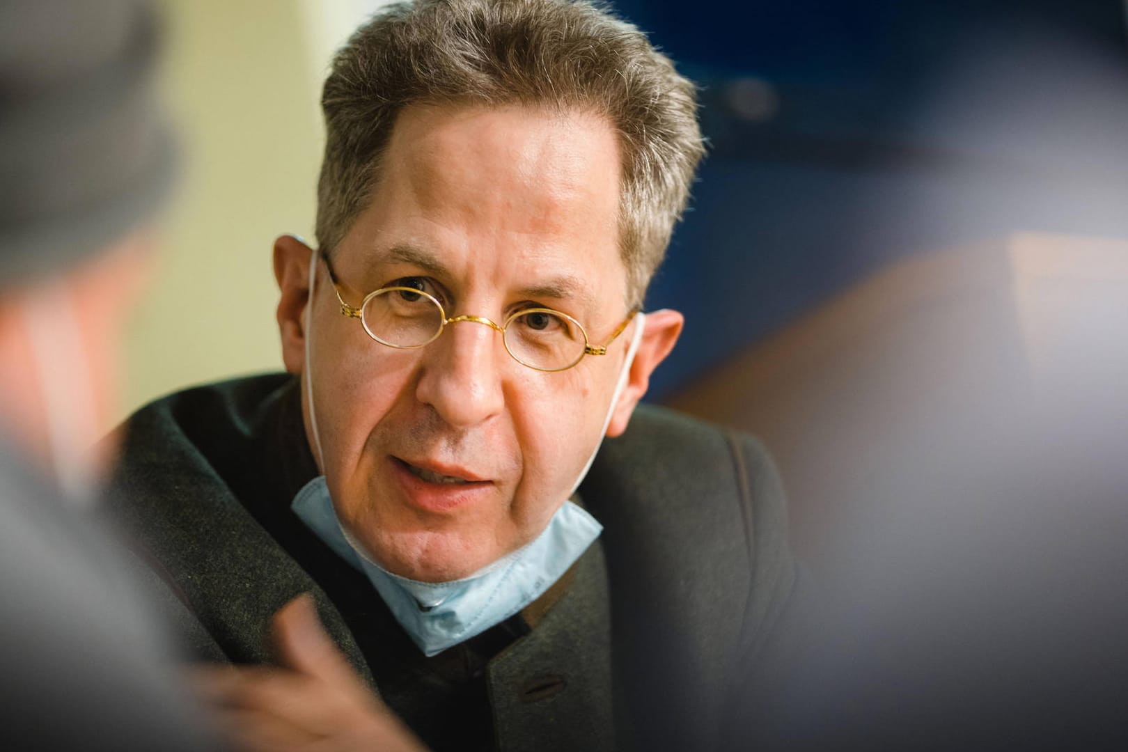 Hans-Georg Maaßen beim CDU-Kreisverband Schmalkalden-Meiningen (Archivbild). Gegen den Politiker gibt es Kritik aus der eigenen Partei.